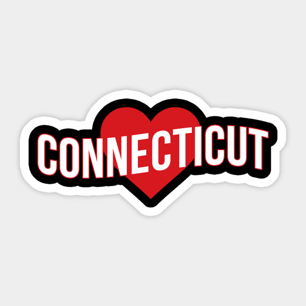 Connecticut Love Sticker by Novel_Designs